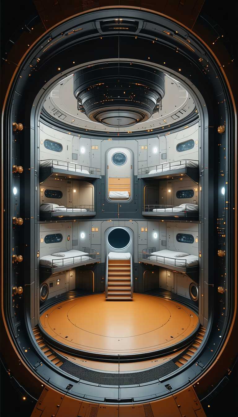 image, there futuristic space station