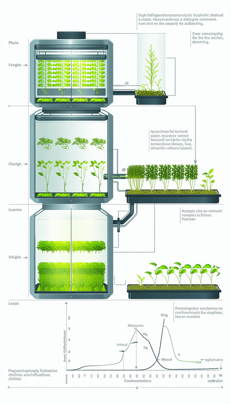 The Image Is A Diagram Showing The Process Of Growing Plants In A Hydroponic System