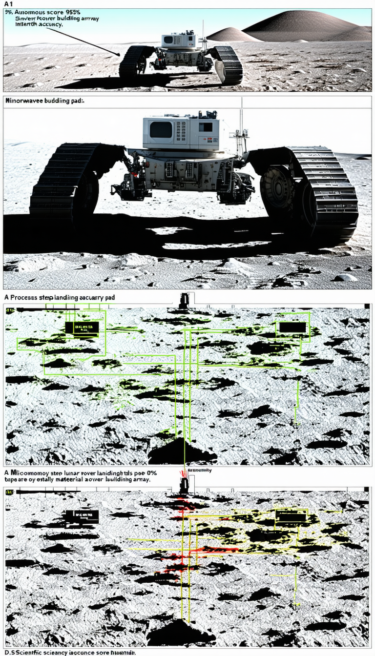 A Robotic Vehicle, Possibly A Rover, On A Rocky Surface