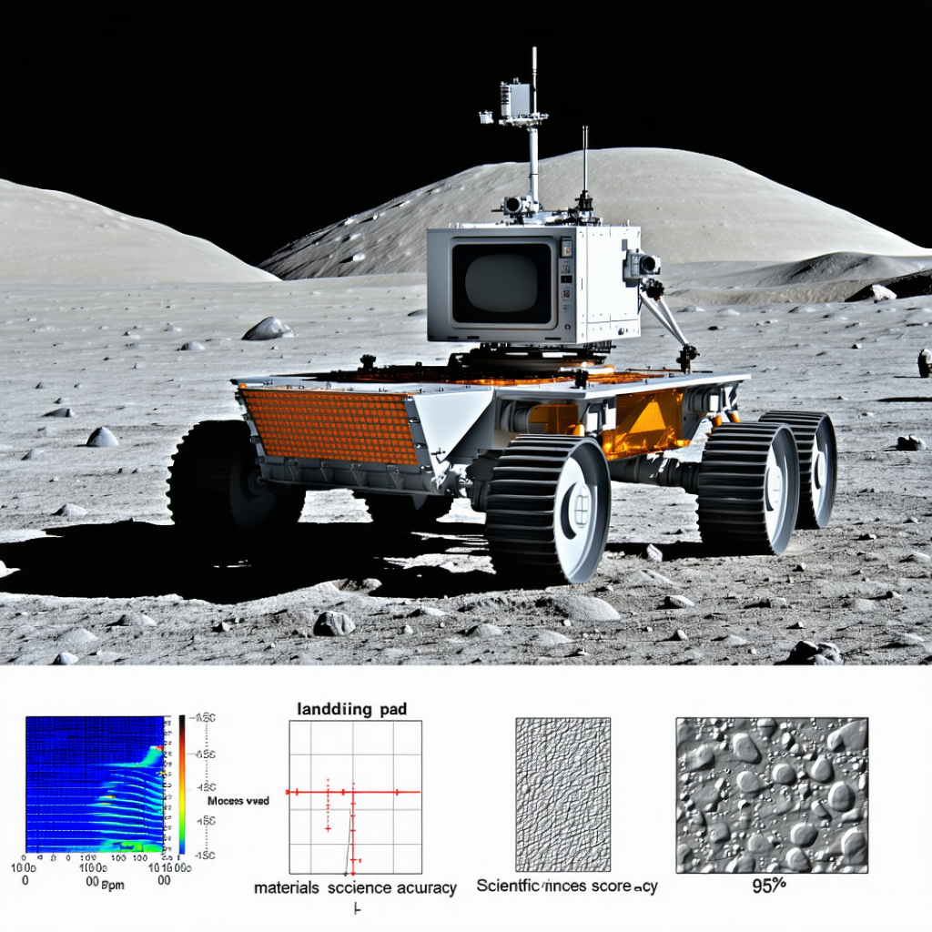 A Robotic Vehicle, Possibly A Rover, Parked On A Rocky Surface