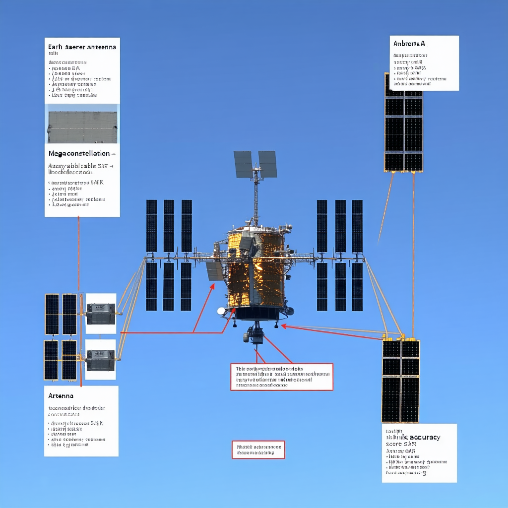 The Image Is A Diagram Of A Spacecraft, Showing Its Various Components And Their Functions