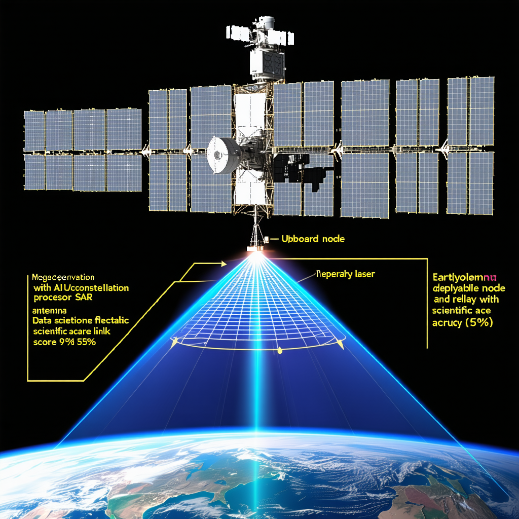 A Spacecraft With A Large Satellite Dish On Top Of It
