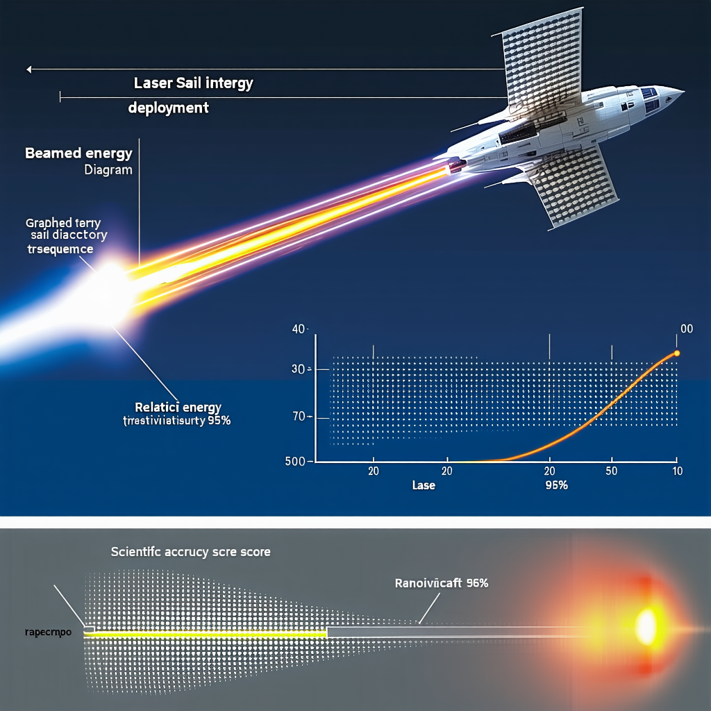 The Image Is A Graphic Representation Of A Laser Sailing Ship