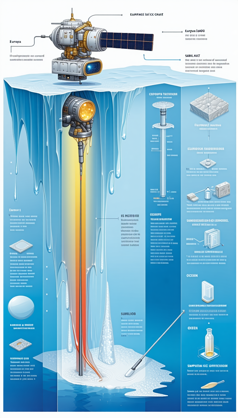 The Image Is A Poster That Features A Large Iceberg With A Bright Light Shining Through It