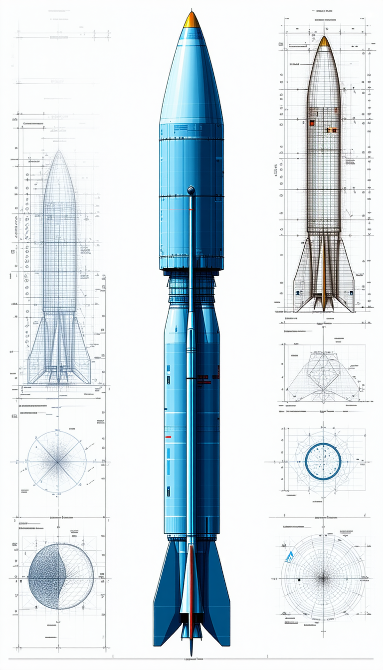 blue rocket shown series diagrams