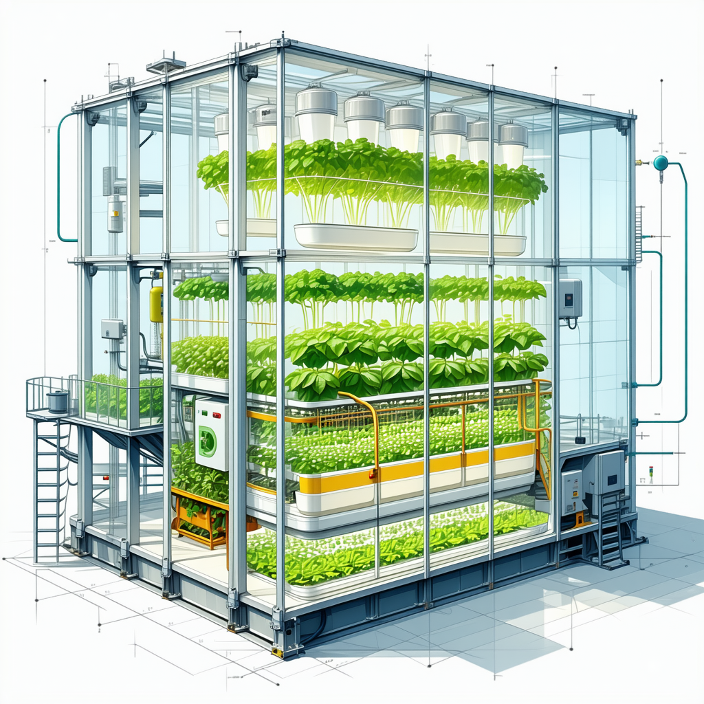 A Large, Multi-level Greenhouse Filled With Various Plants