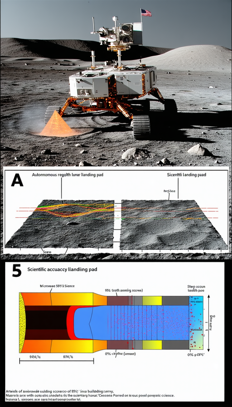 The Image Is A Split-screen Display Of A Rover On The Moon