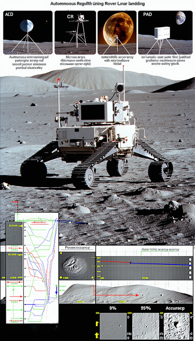 A Rover On A Rocky Surface, Possibly On The Moon