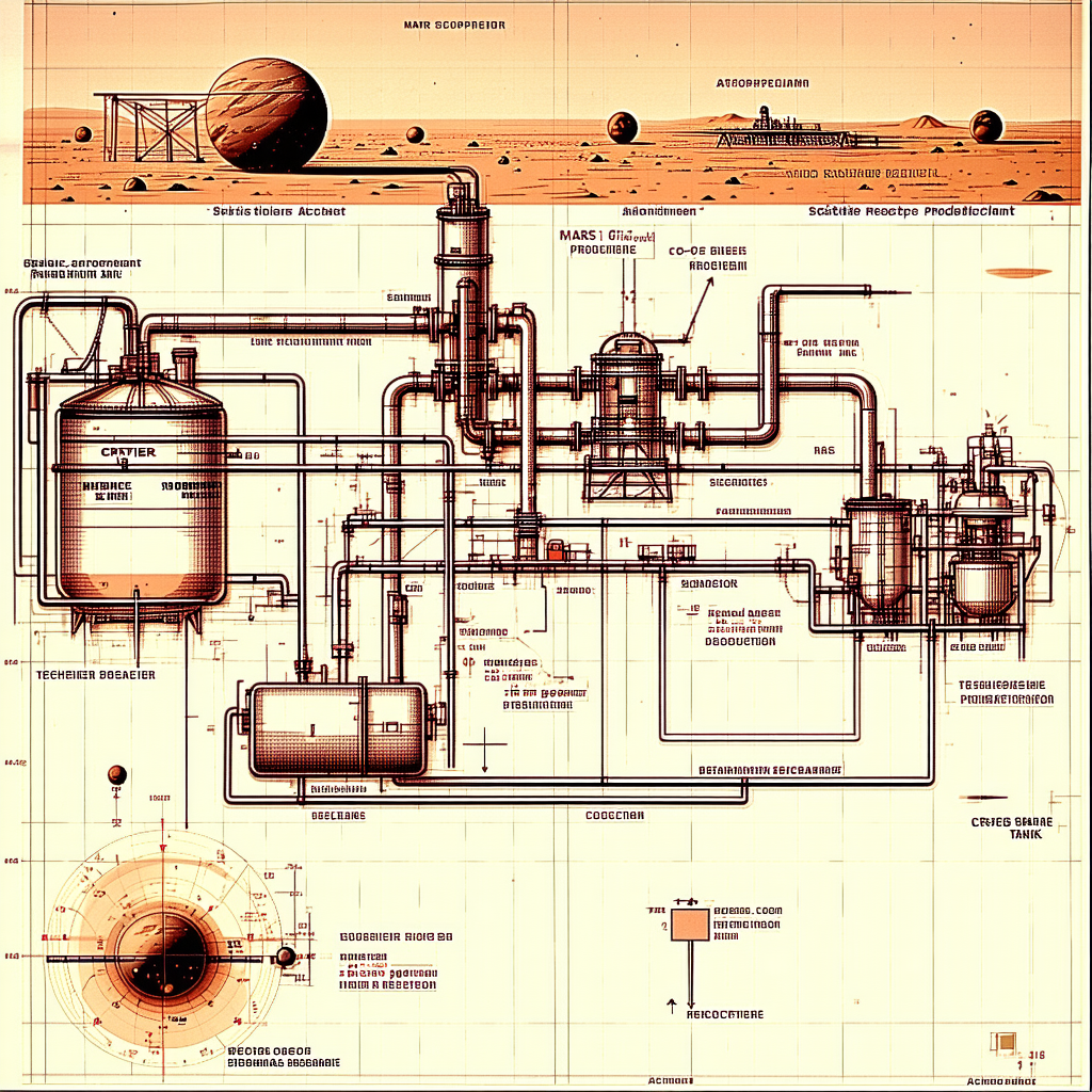 A Detailed Drawing Of A Space Station Is Displayed