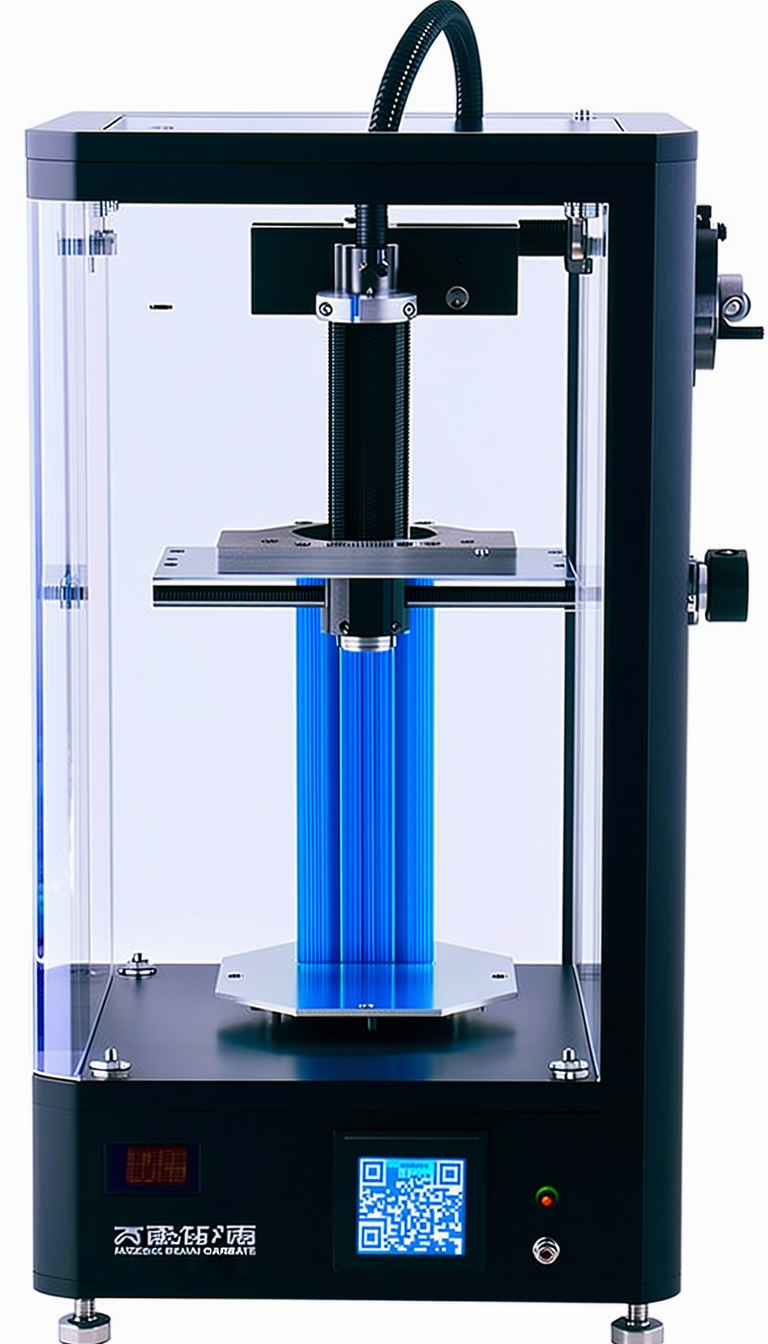 A Blue And Black Machine Is Sitting On A Table