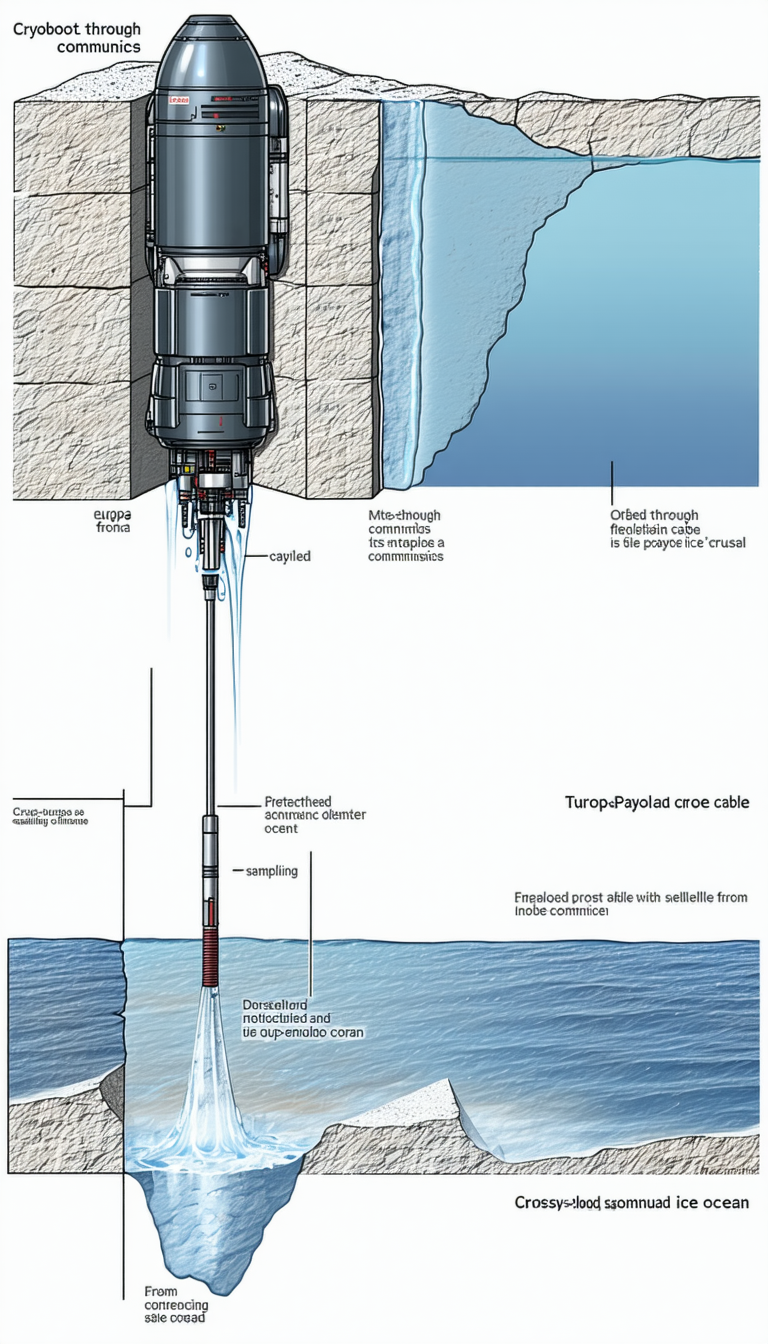 A Large, Red, And White Machine That Is Being Used To Drill Into The Ice
