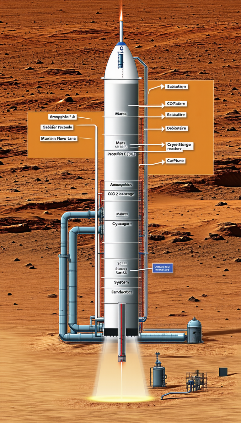 The Image Is A Diagram Of A Space Station, Showing The Various Components And Their Functions