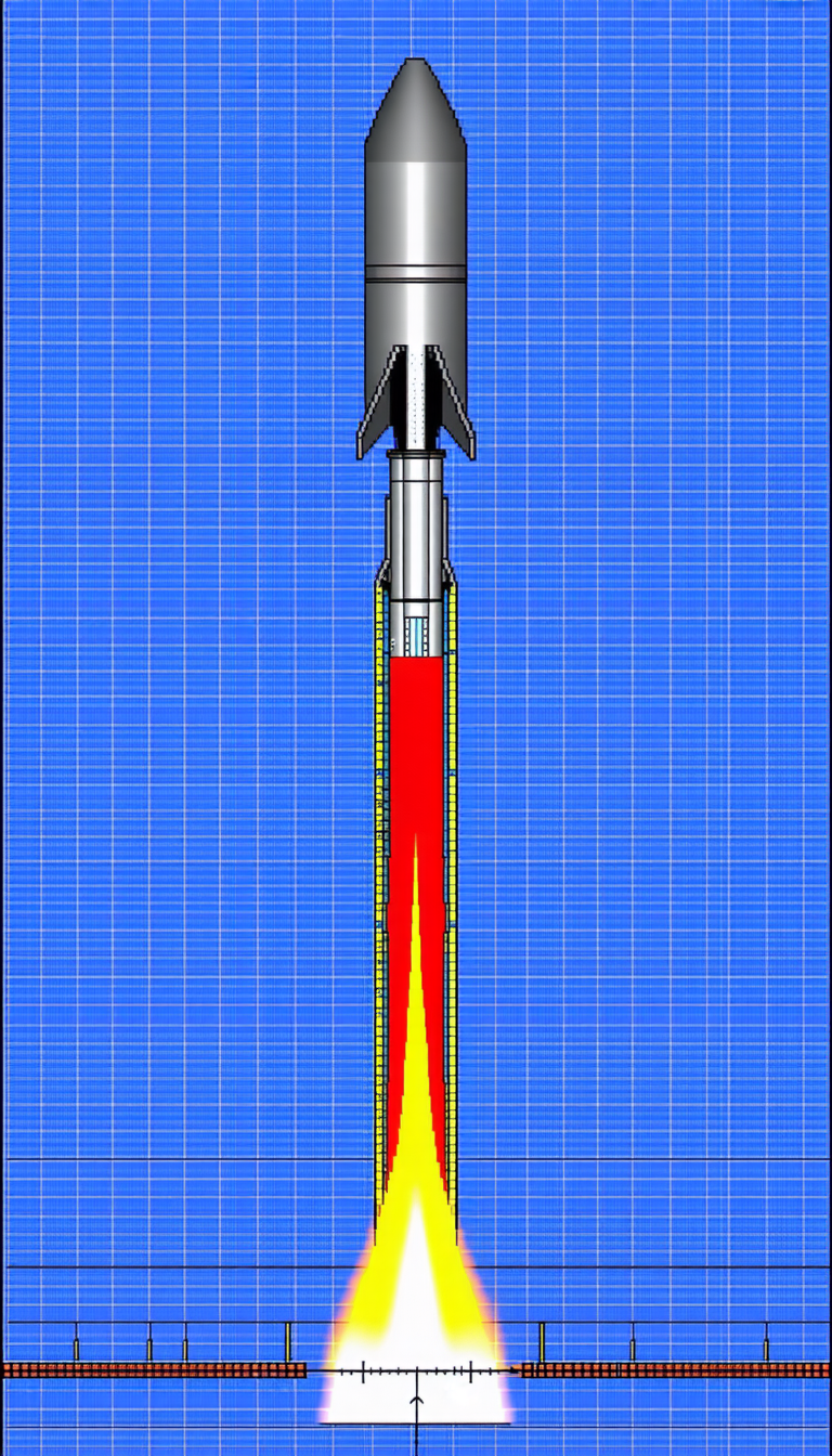 A Red And Yellow Line Is Drawn On A Blue Background