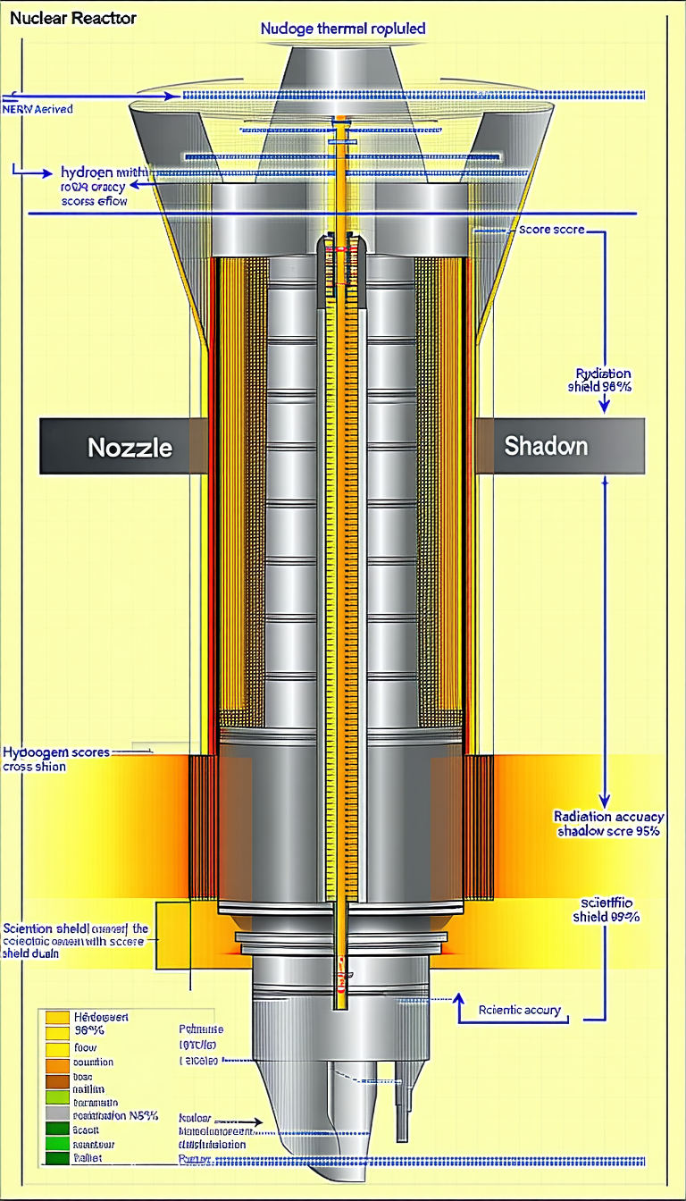 A Large, Cylindrical Structure With A Red And Yellow Color Scheme