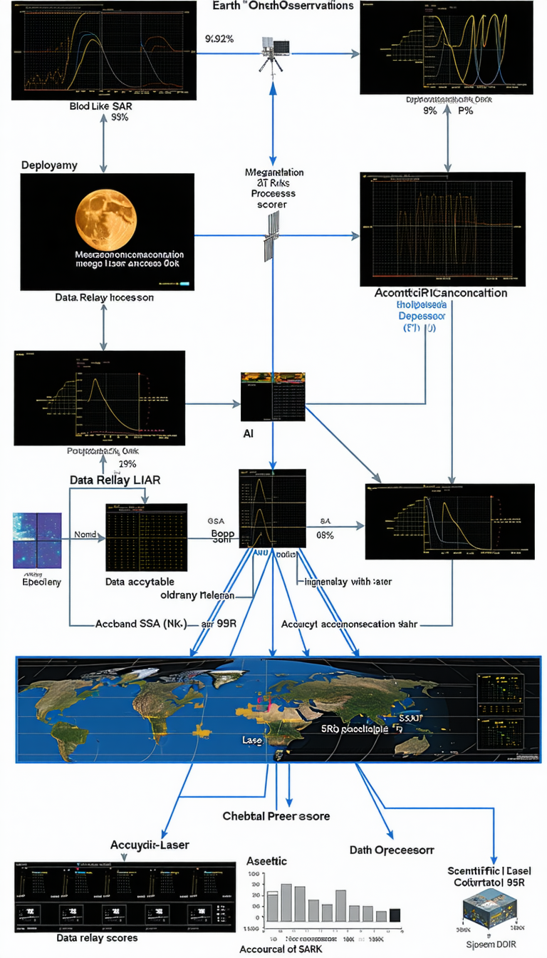 The Image Is A Diagram That Shows The Process Of Data Relay