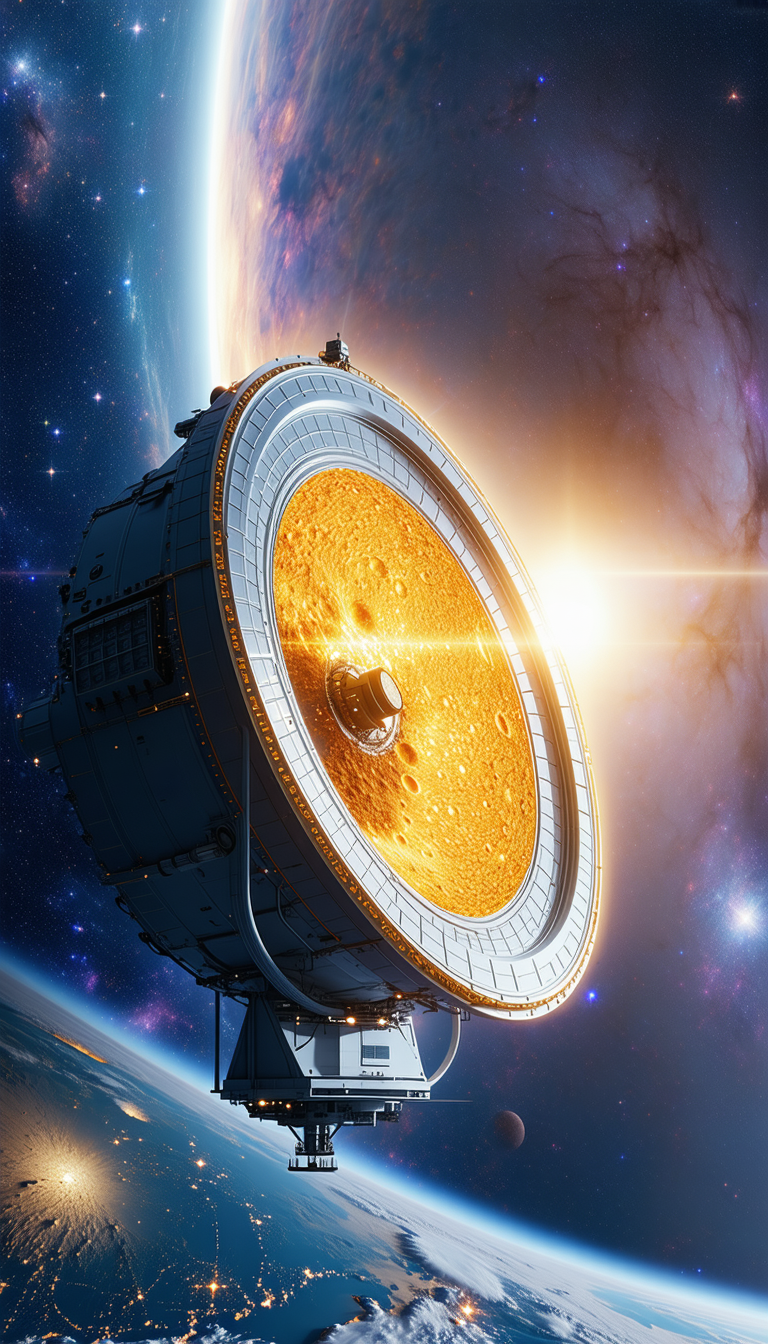 large, round, shiny structure
