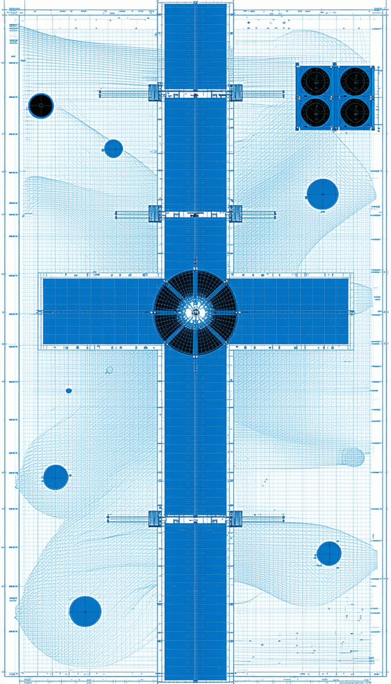 A Blue Cross Is The Central Focus Of This Image
