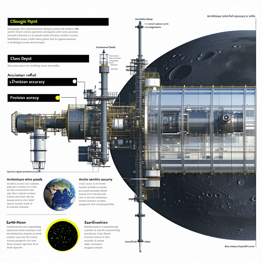 A Large, Detailed Illustration Of A Space Station Is Displayed In A Magazine