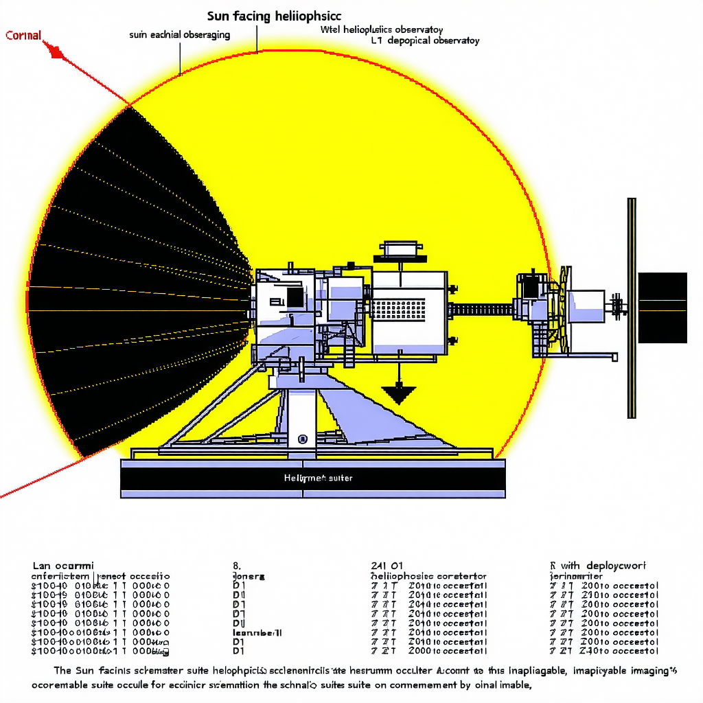 The Image Is A Diagram Of A Solar Telescope, Showing The Various Components And Their Functions