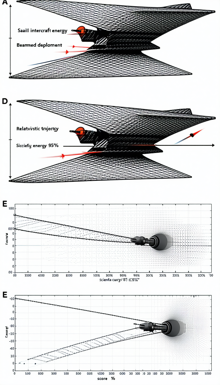 The Image Is A Graphic Representation Of A Spacecraft, With A Large Black Triangle At The Center