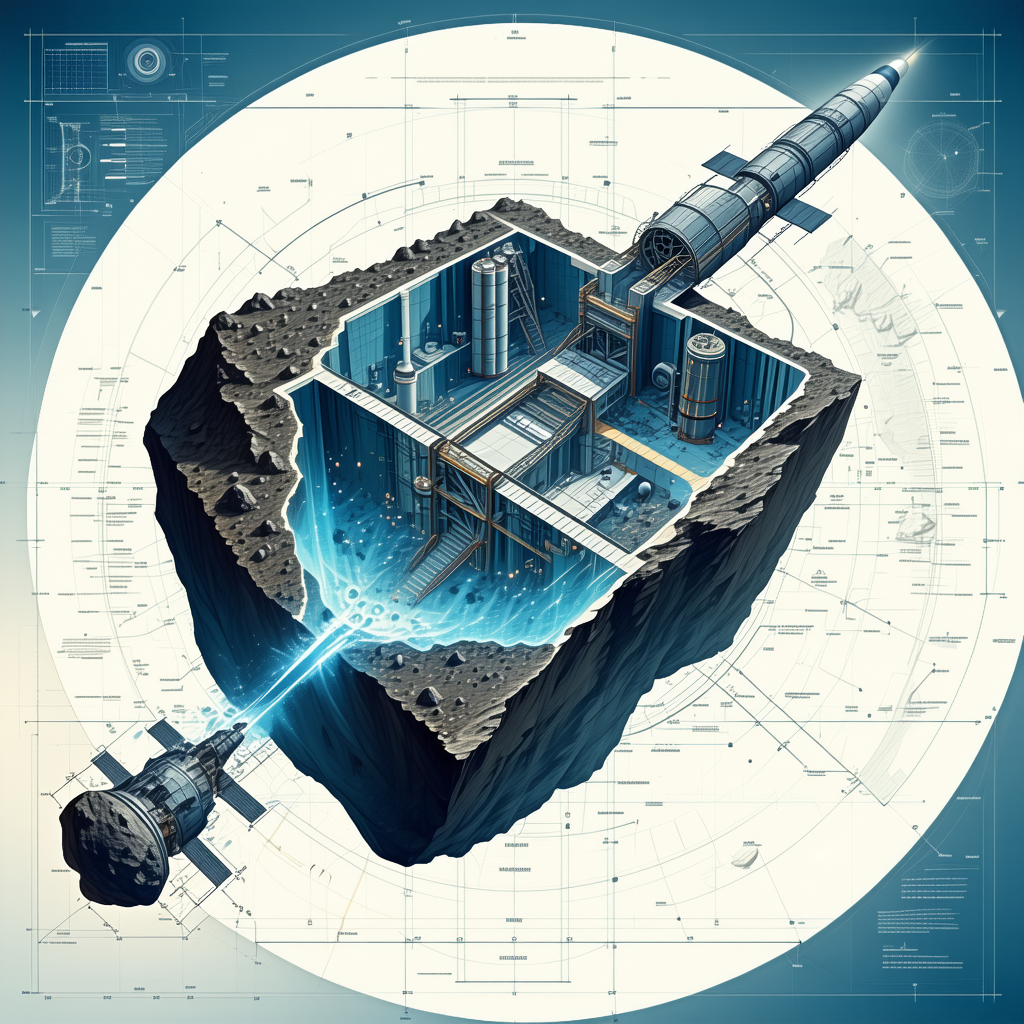 detailed drawing space station