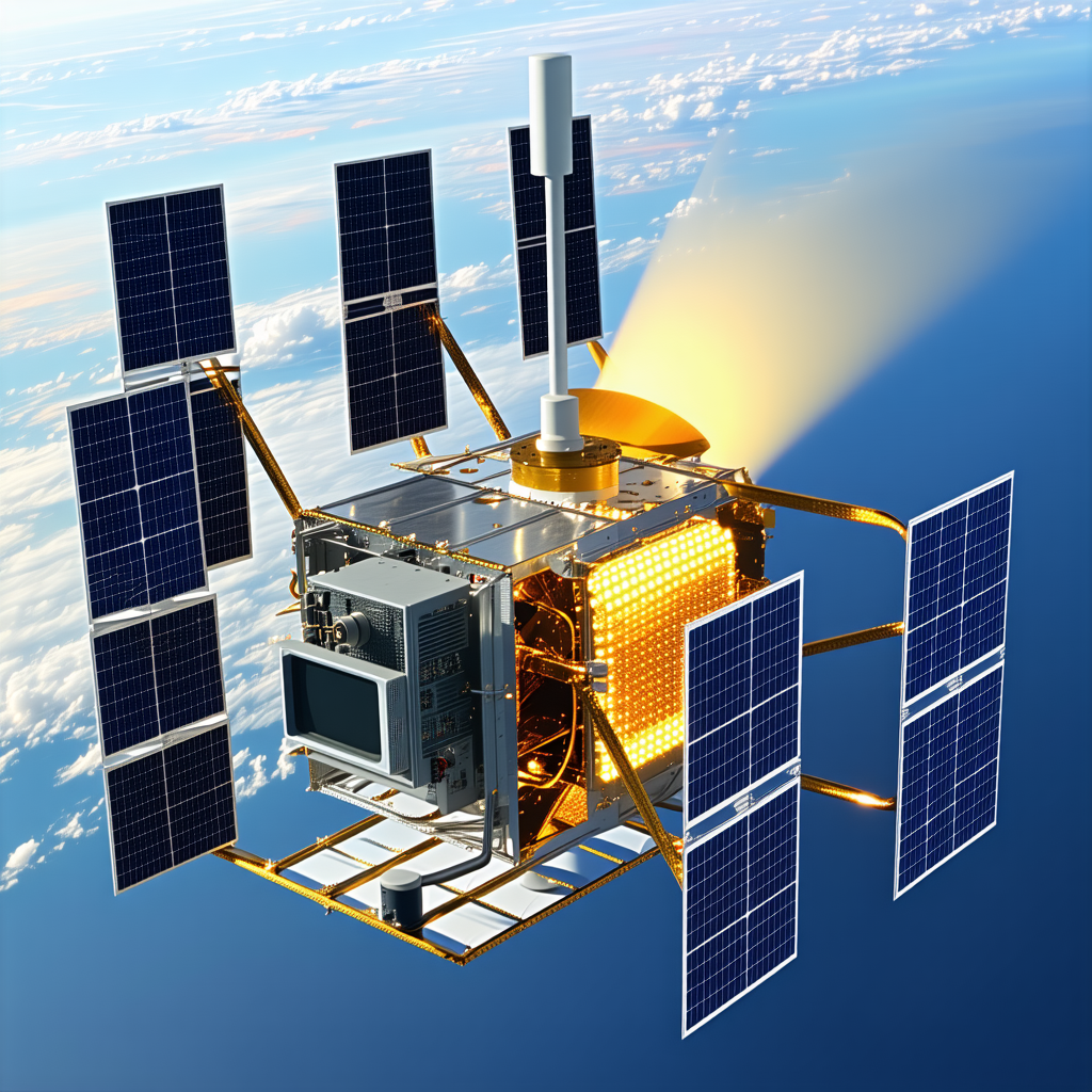 A Space Station With A Large Dome On Top