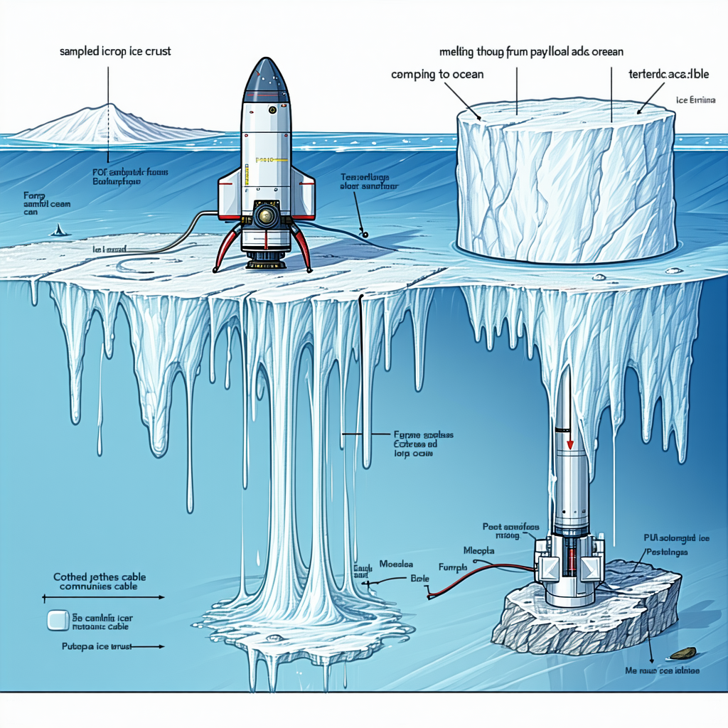 A Space Shuttle On A Frozen Surface, Possibly An Iceberg Or A Frozen Lake
