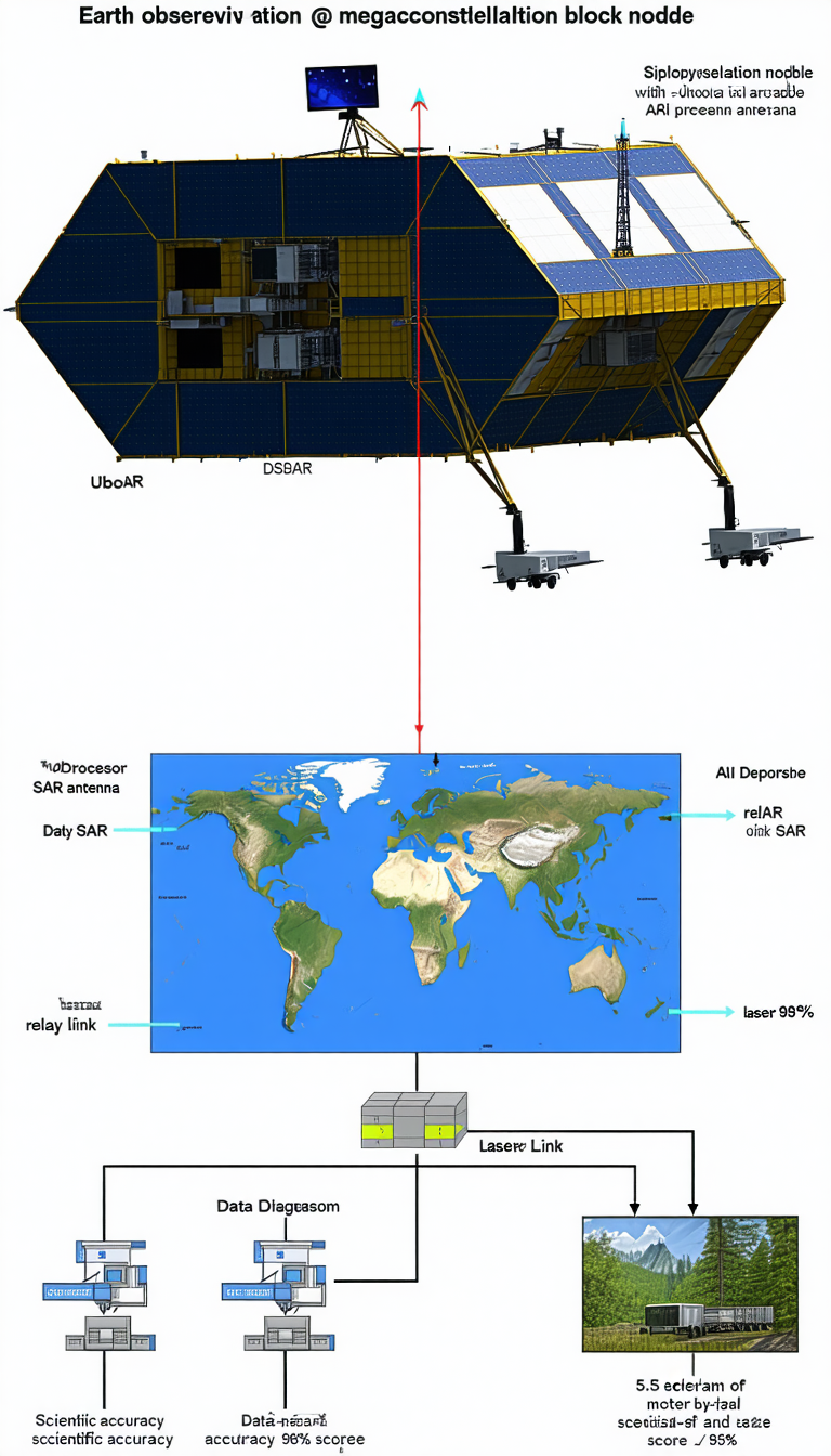 diagram showing relationship between satellite
