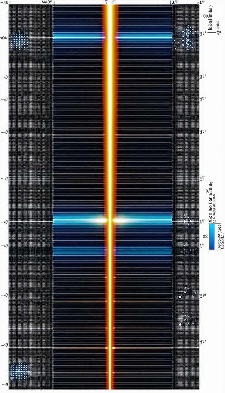 A Bright Yellow Line That Is Stretched Across The Entire Image