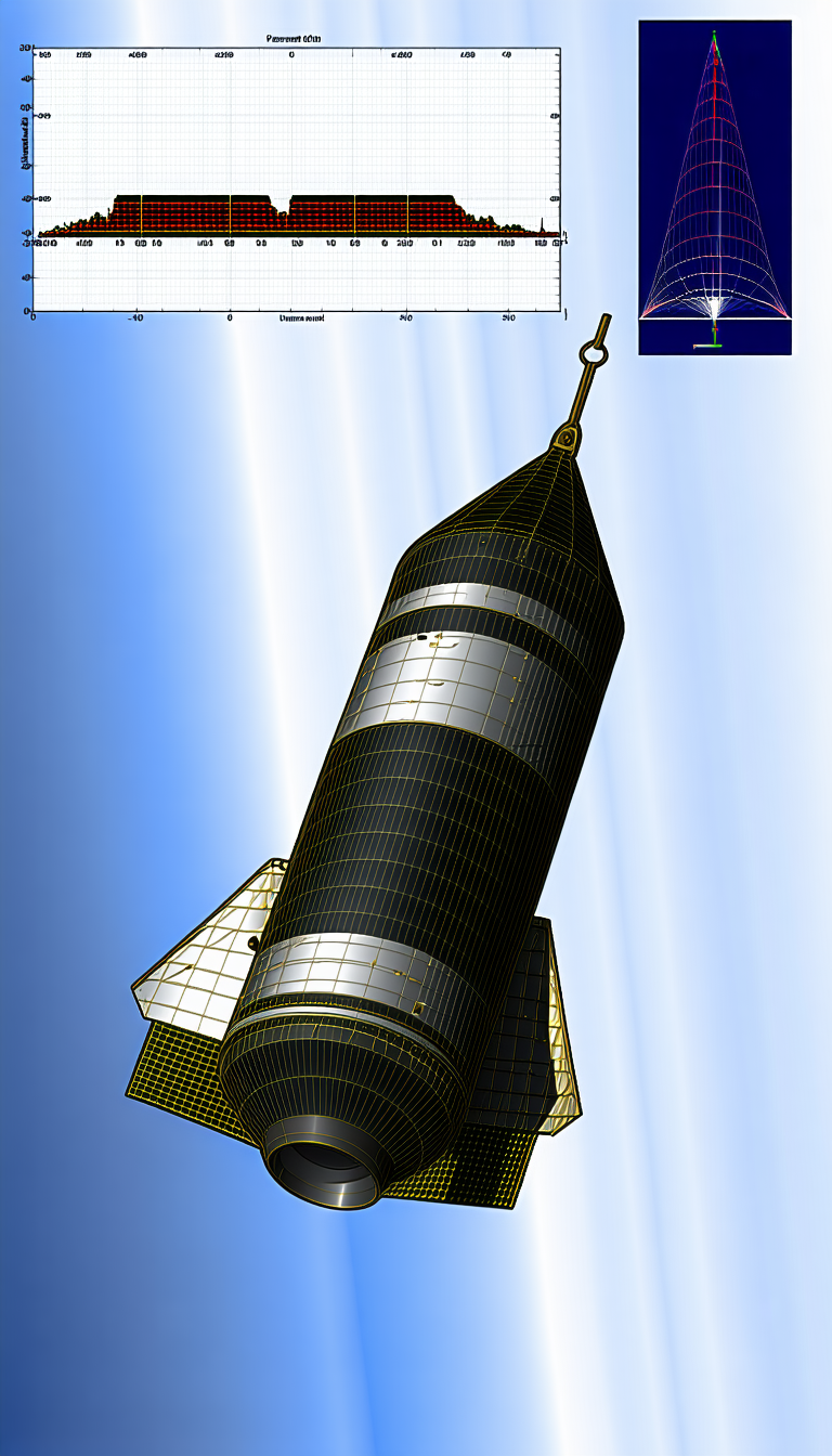 A Space Shuttle Is Shown In A Computer-generated Image, With A Blue Sky Background