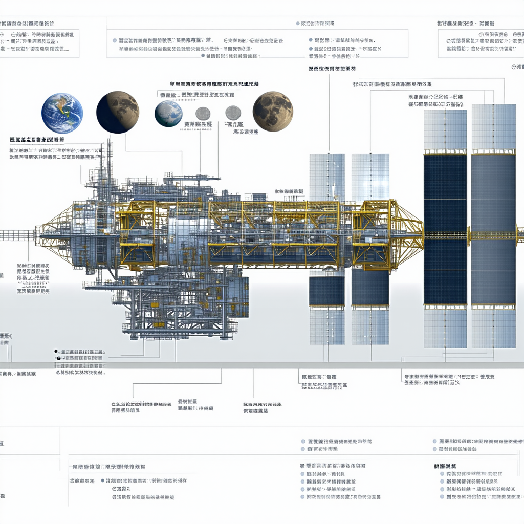 The Image Is A Diagram Of A Space Station, Showing The Various Components And Their Functions