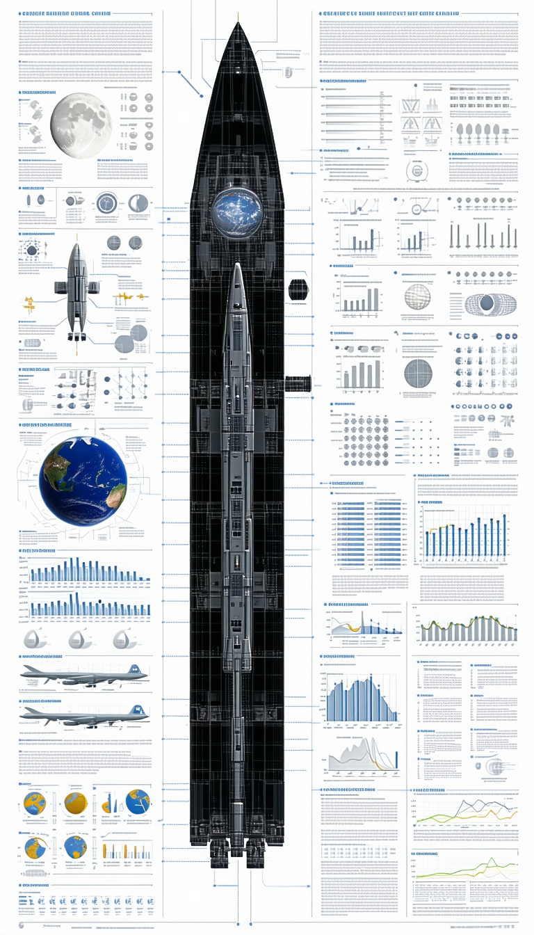 A Large Poster Is Displayed, Featuring A Space Shuttle And A Rocket