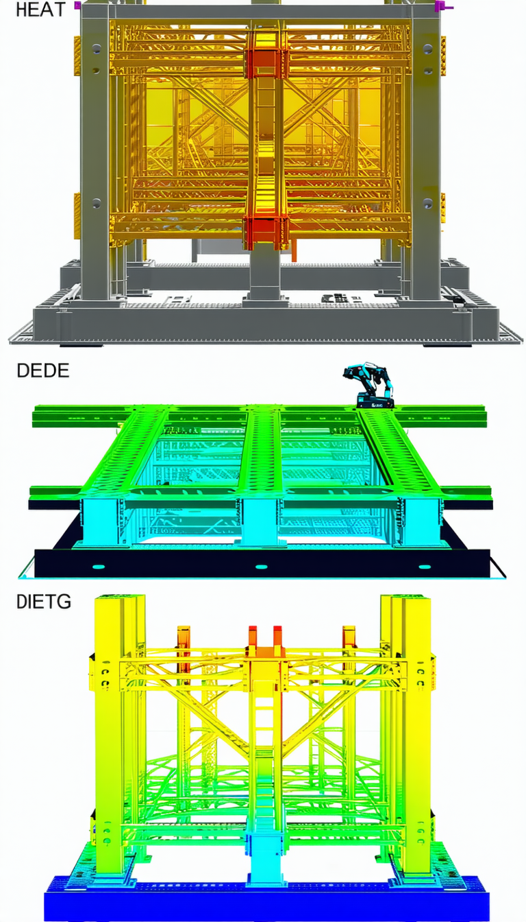collection four different colored diagrams