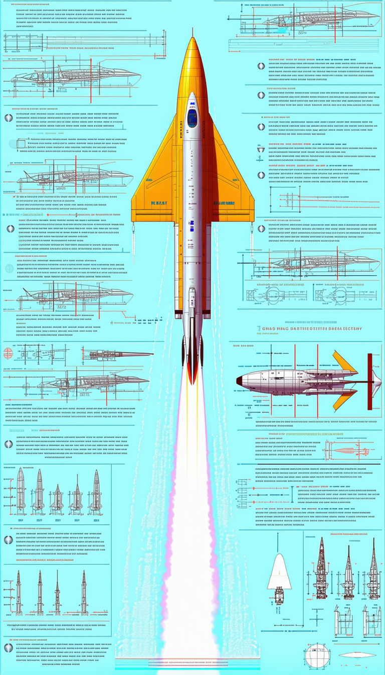 A Colorful Diagram Is Displayed, Showing The Different Stages Of A Rocket Launch