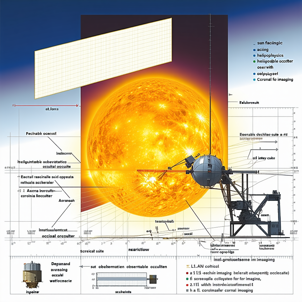 The Image Is A Diagram Showing The Relationship Between A Solar Panel, A Satellite, And A Sun