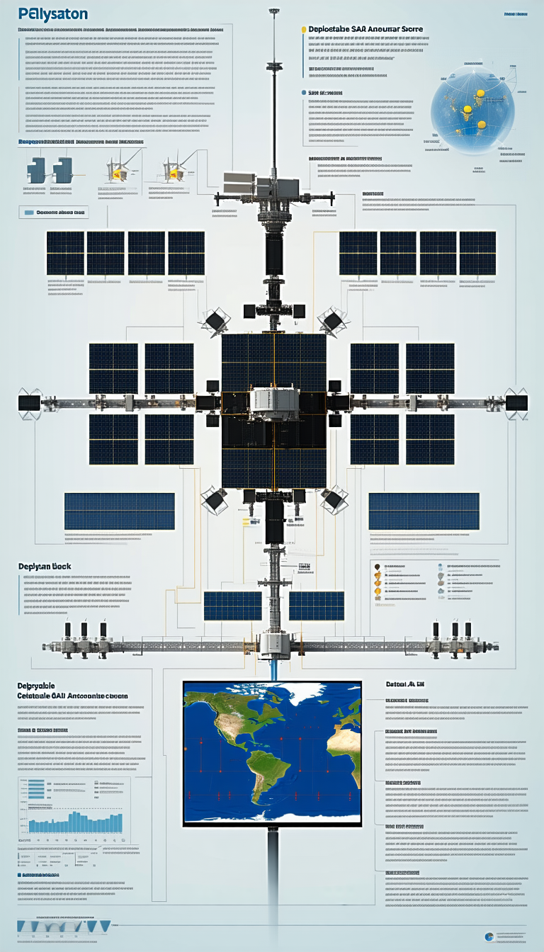 The Image Is A Diagram Of A Space Station, Showing The Various Components And Their Connections