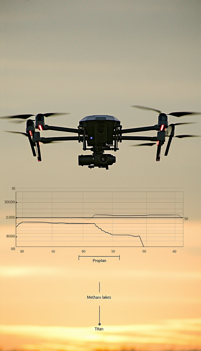 A Drone Is Flying In The Sky, And It Is Captured In A Time-lapse Photo