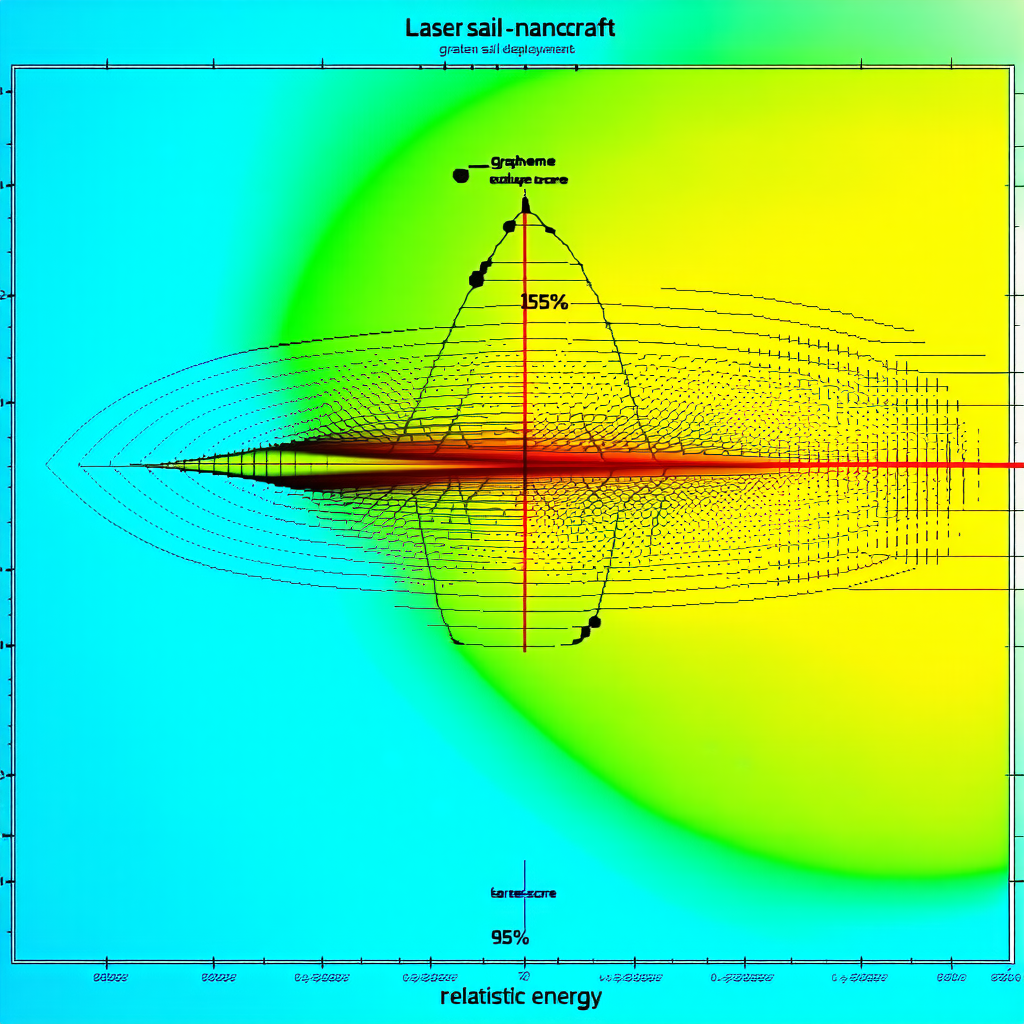 A Graph With A Red Line That Represents The Energy Of A Laser Sail Nanocraft
