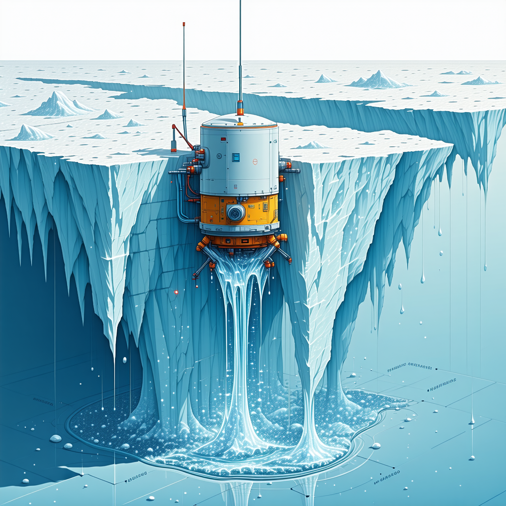 blue white illustration space station