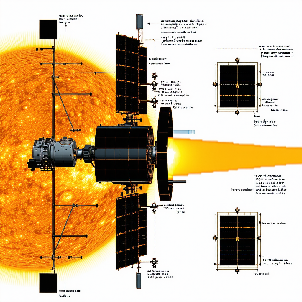 A Solar Powered Spacecraft Is Shown In A Diagram
