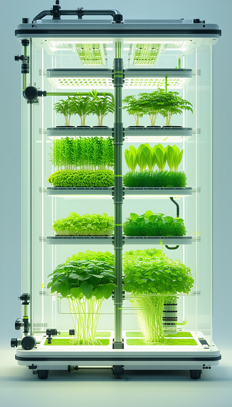 A Large, Well-lit Greenhouse Filled With A Variety Of Green Plants