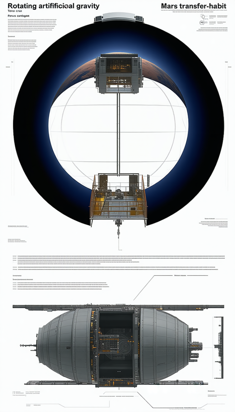 A Large, Round, White Structure Is Shown In A Series Of Diagrams