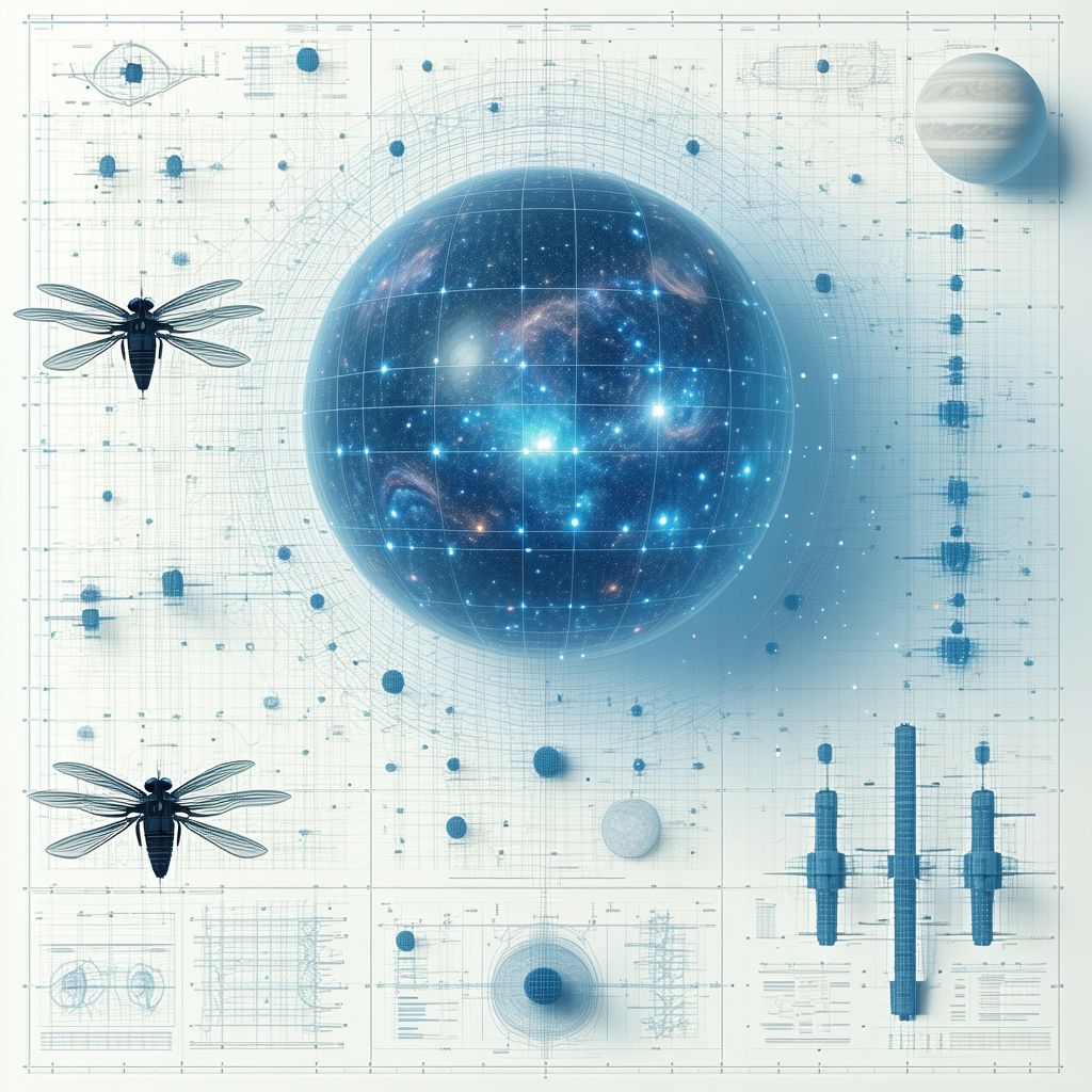 image, there blue sphere stars