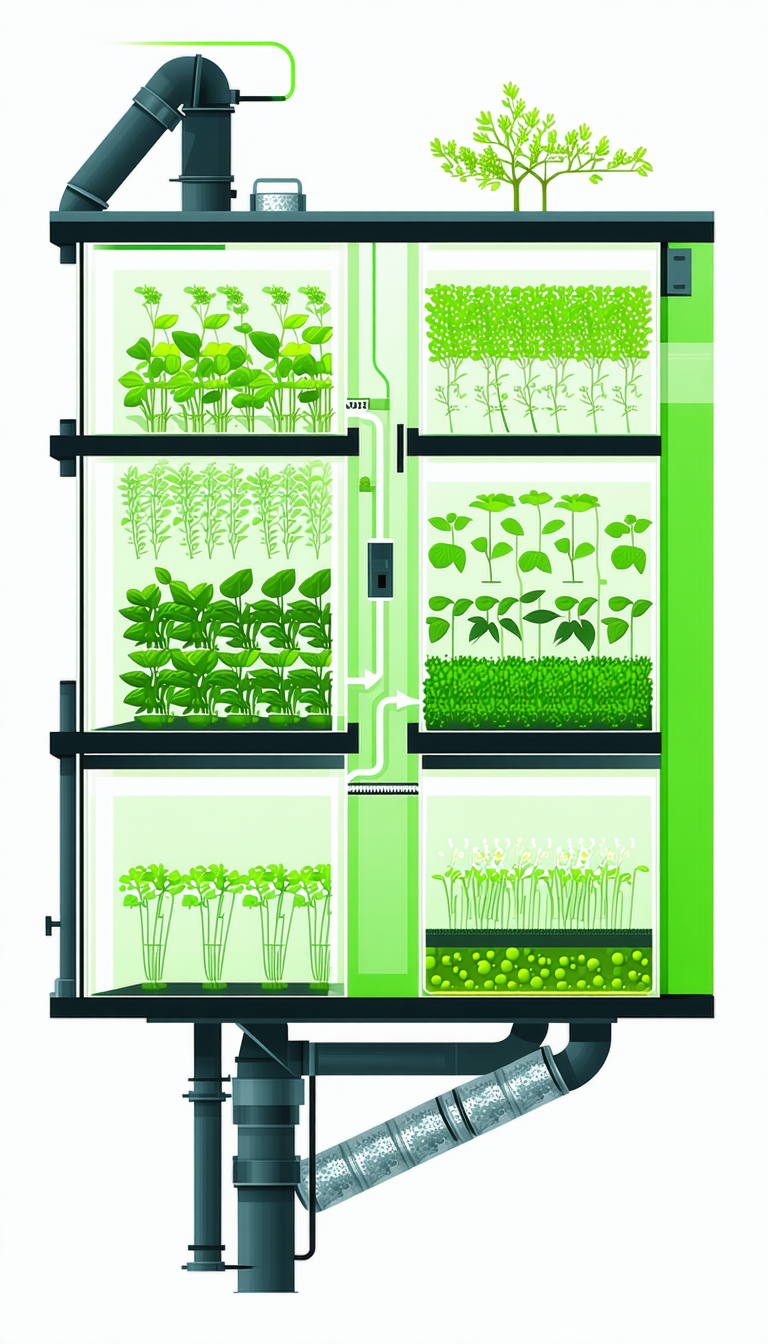 A Large Greenhouse Filled With Various Plants