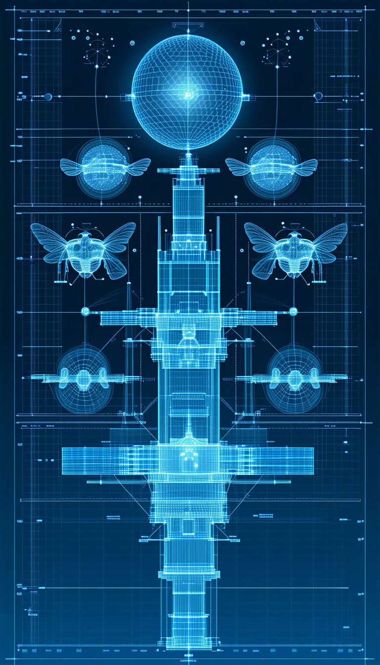 image, there blue white drawing