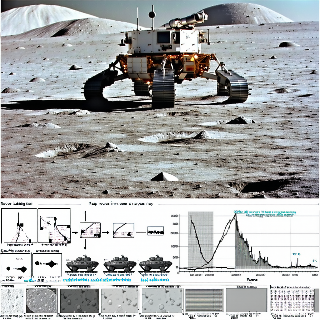 A White Rover Vehicle On A Rocky Surface, Possibly On The Moon