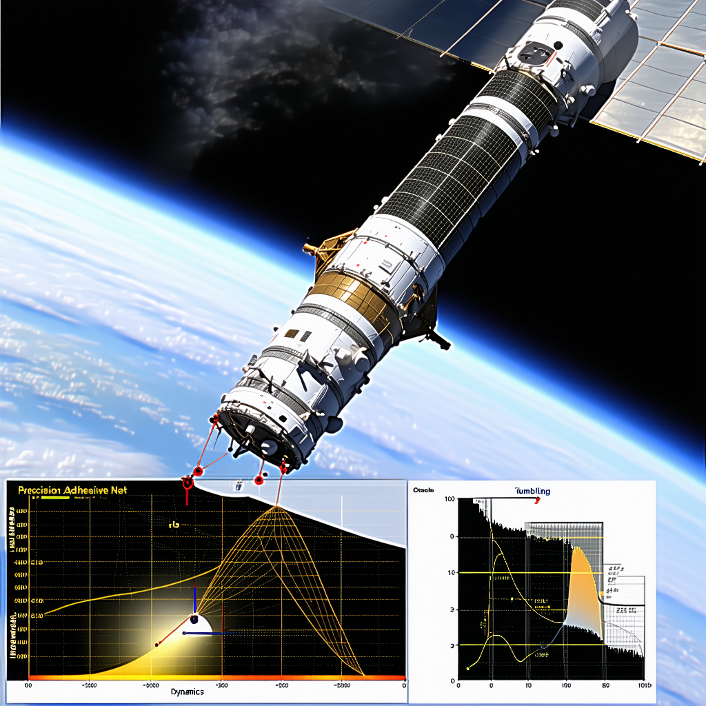 A Space Shuttle Flying Through The Sky, With A Large Satellite Attached To The Back Of It