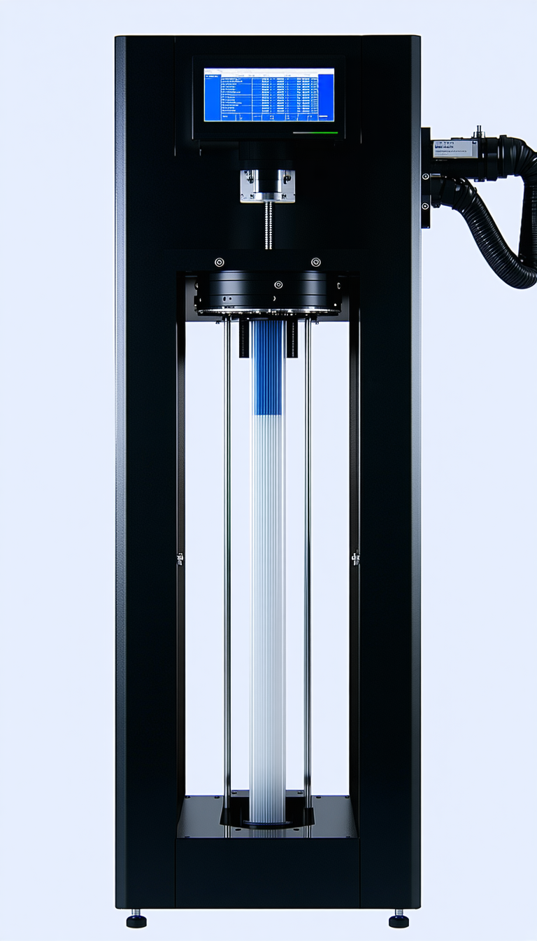 A Large, Black Machine Is Sitting On A White Background