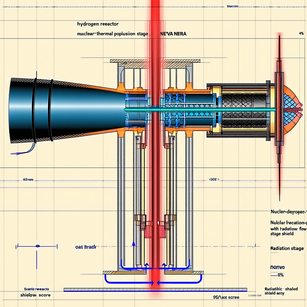 The Image Is A Drawing Of A Nuclear Reactor, Showing The Various Components And Their Connections