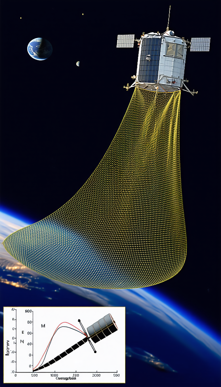A Large, Long, And Thin Object Floating In The Air